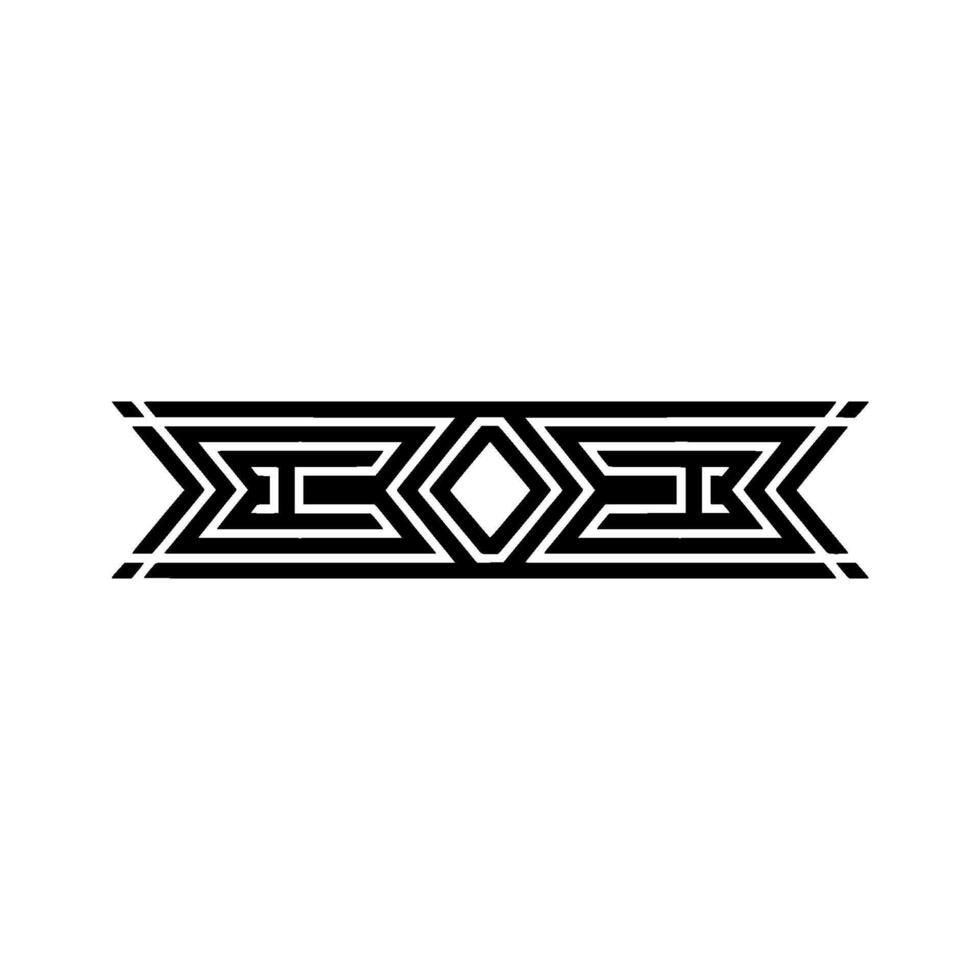 Geometric Deco Border, Modern Abstract, Pattern vector