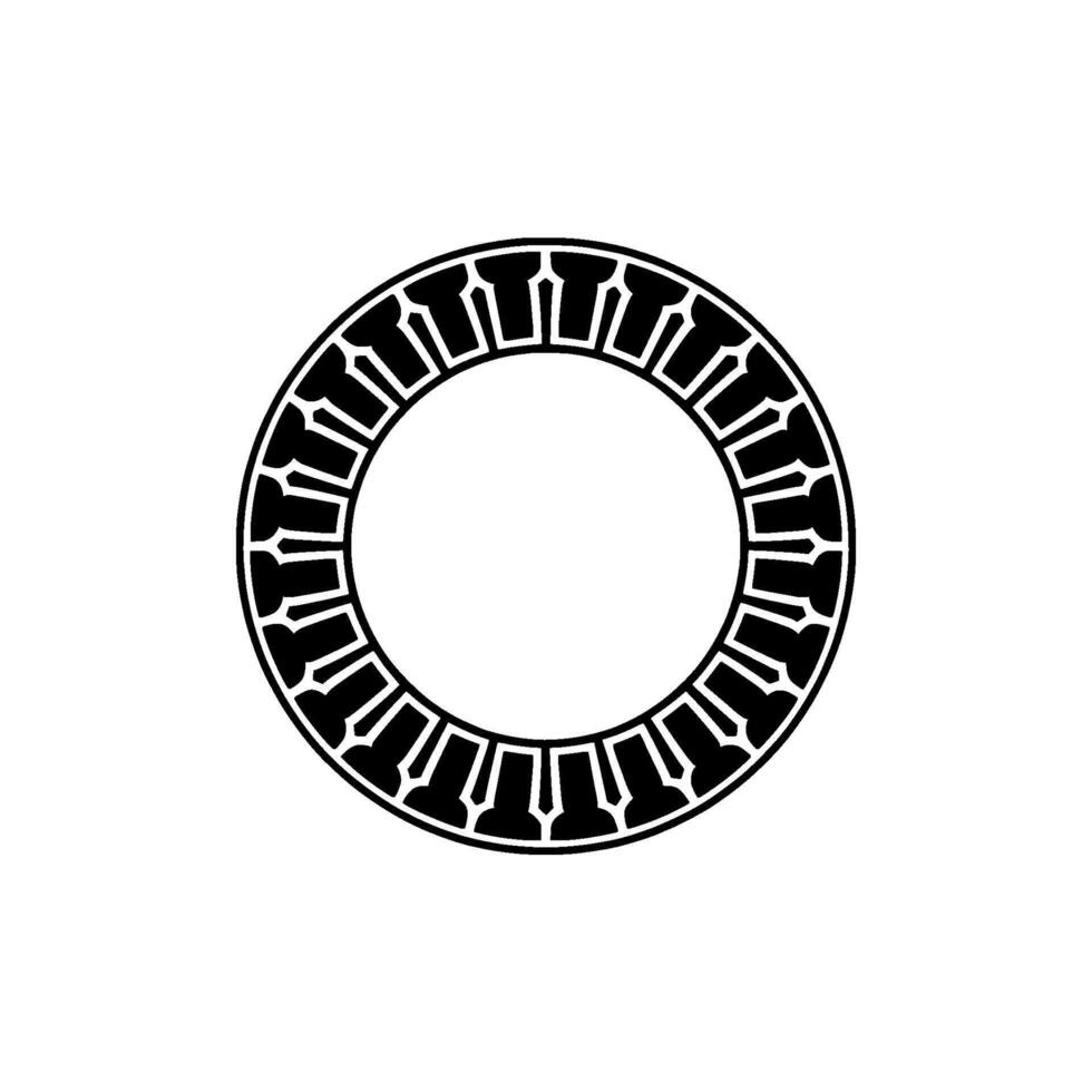 Geometric Ring, Minimalist, Circular Motif, Abstract Pattern vector