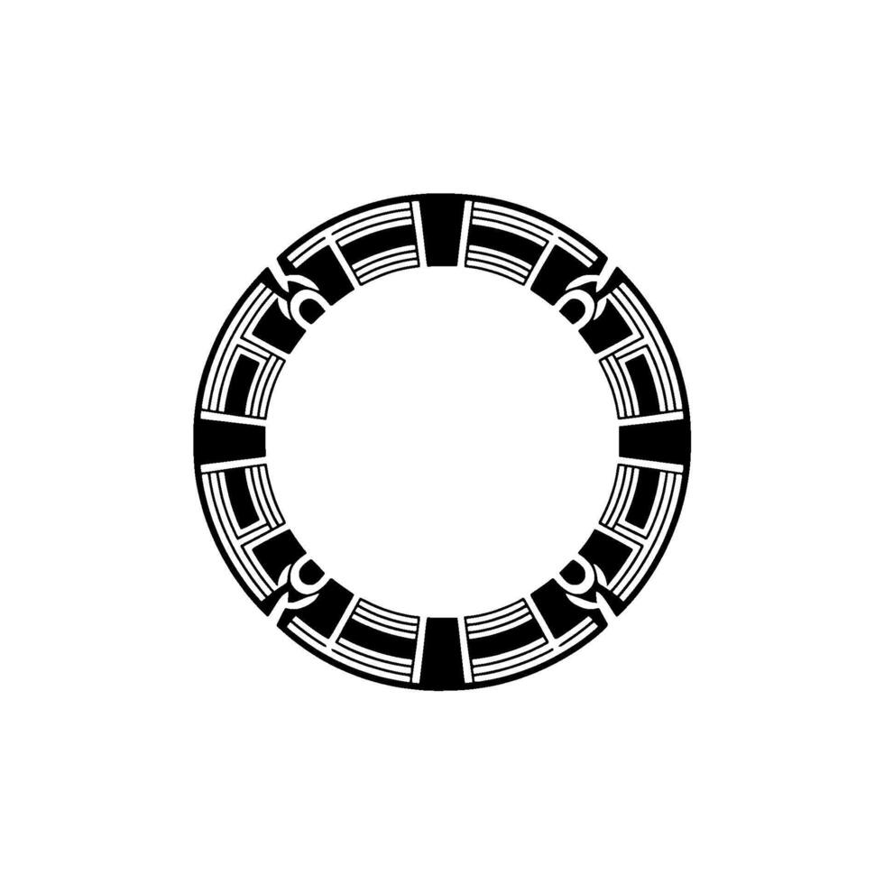 Geometric Portal, Minimalist, Circular Motif vector