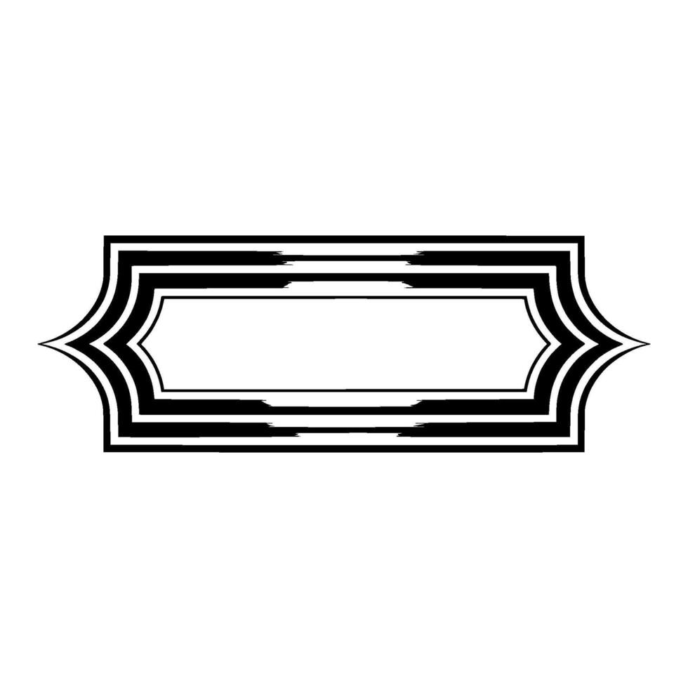 Elegant Gradient Border, Vintage Element vector