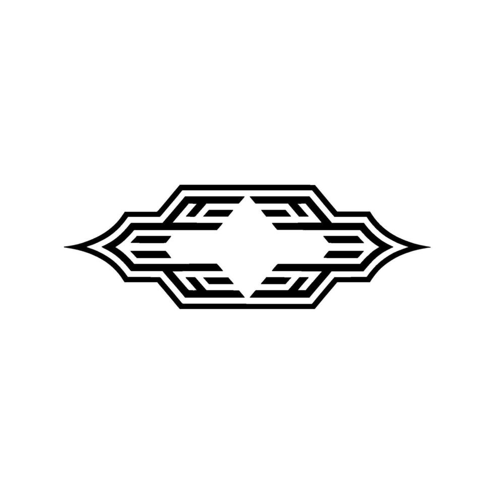 Geometric Tribal Emblem, Minimalist vector