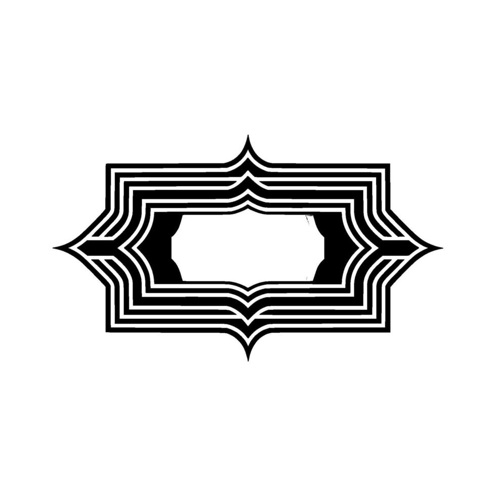 Geometric Gradient Frame, Minimalist vector
