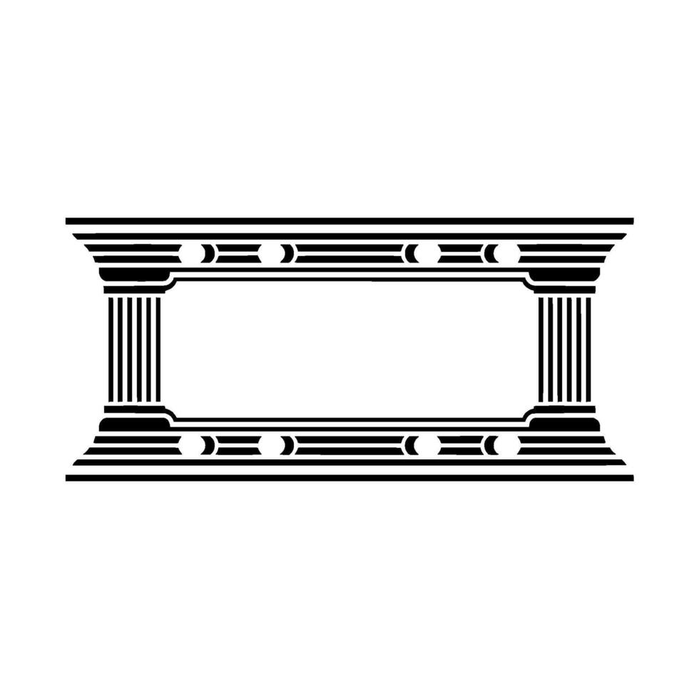 Art Deco Frame, Geometric Ornamentation, Vintage - Retro vector