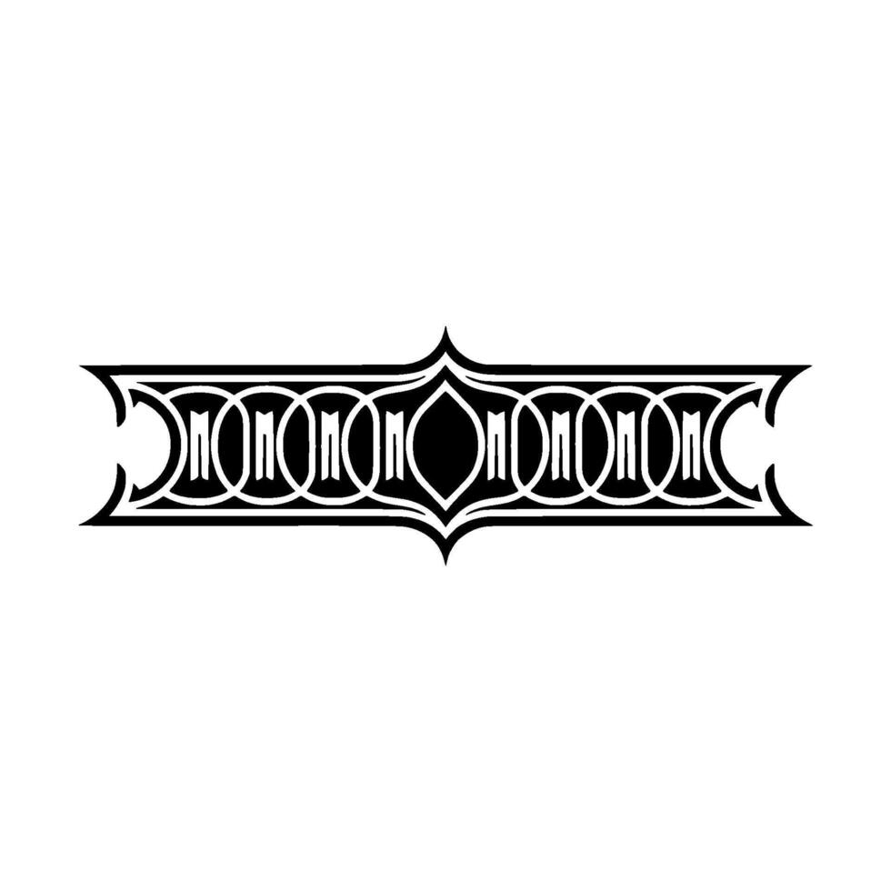 Art Deco Ornament Border, Vintage Elegance, Geometric vector