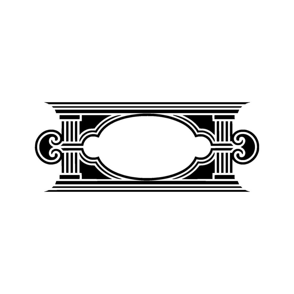 Art Deco Ornament, Elegant Frame, Vintage - Decorative vector