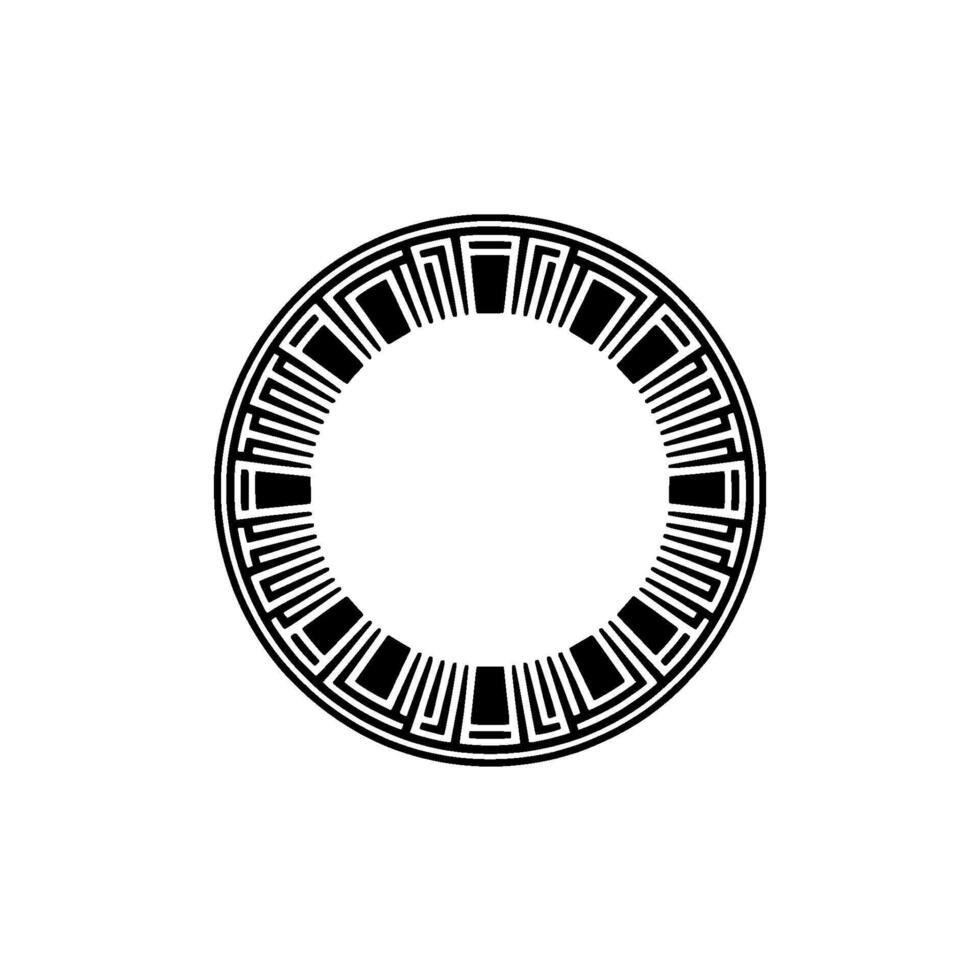 Geometric Circle Frame, Minimalist, Abstract Pattern, Minimalism vector