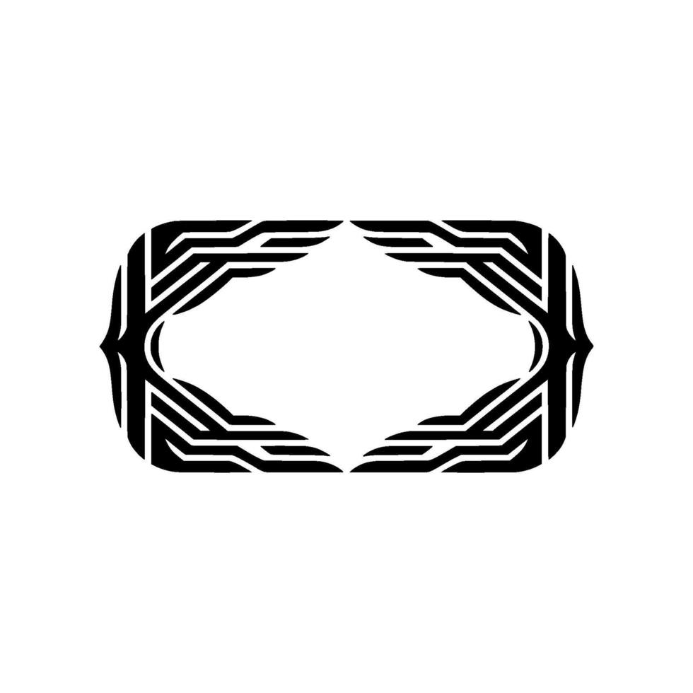 Geometric Deco Frame, Minimalist, Elegant Border - Ornamentation vector