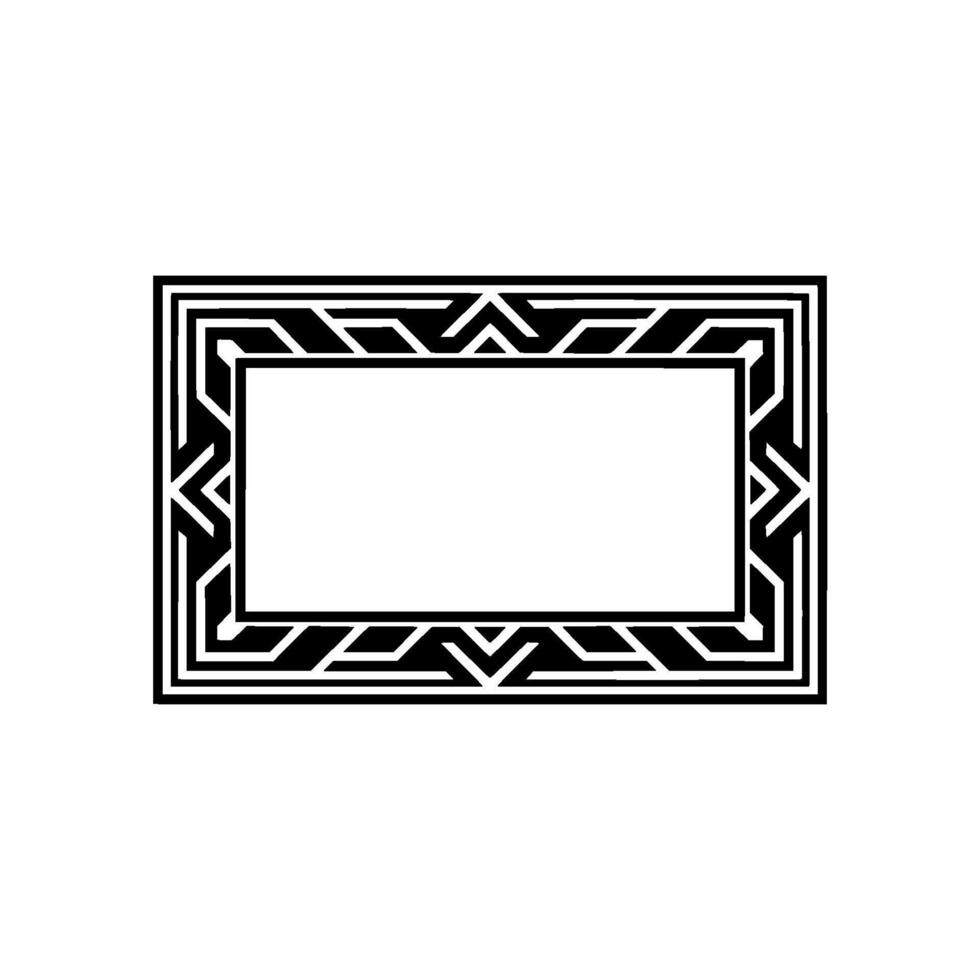 Geometric Deco Frame, Minimalist, Elegant Border, - Art deco vector