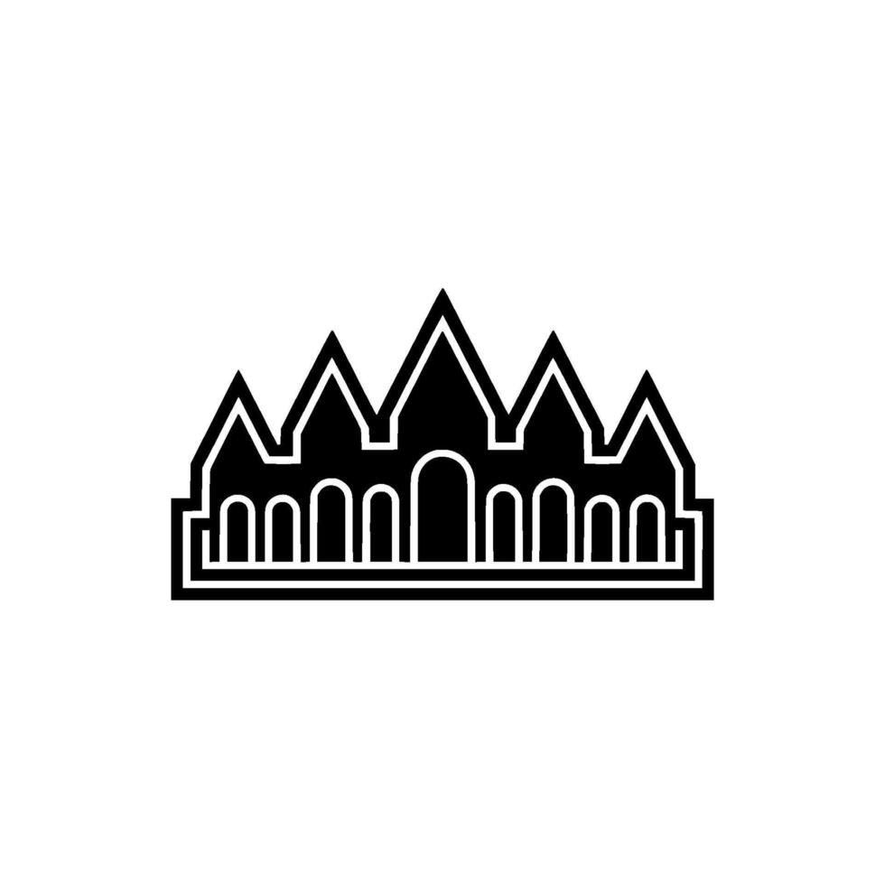 Minimalist Crown Emblem, Modern Monogram, Regal Symbol vector