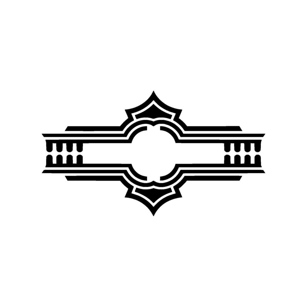Art Deco Ornament, Geometric Frame, Vintage, Retro vector