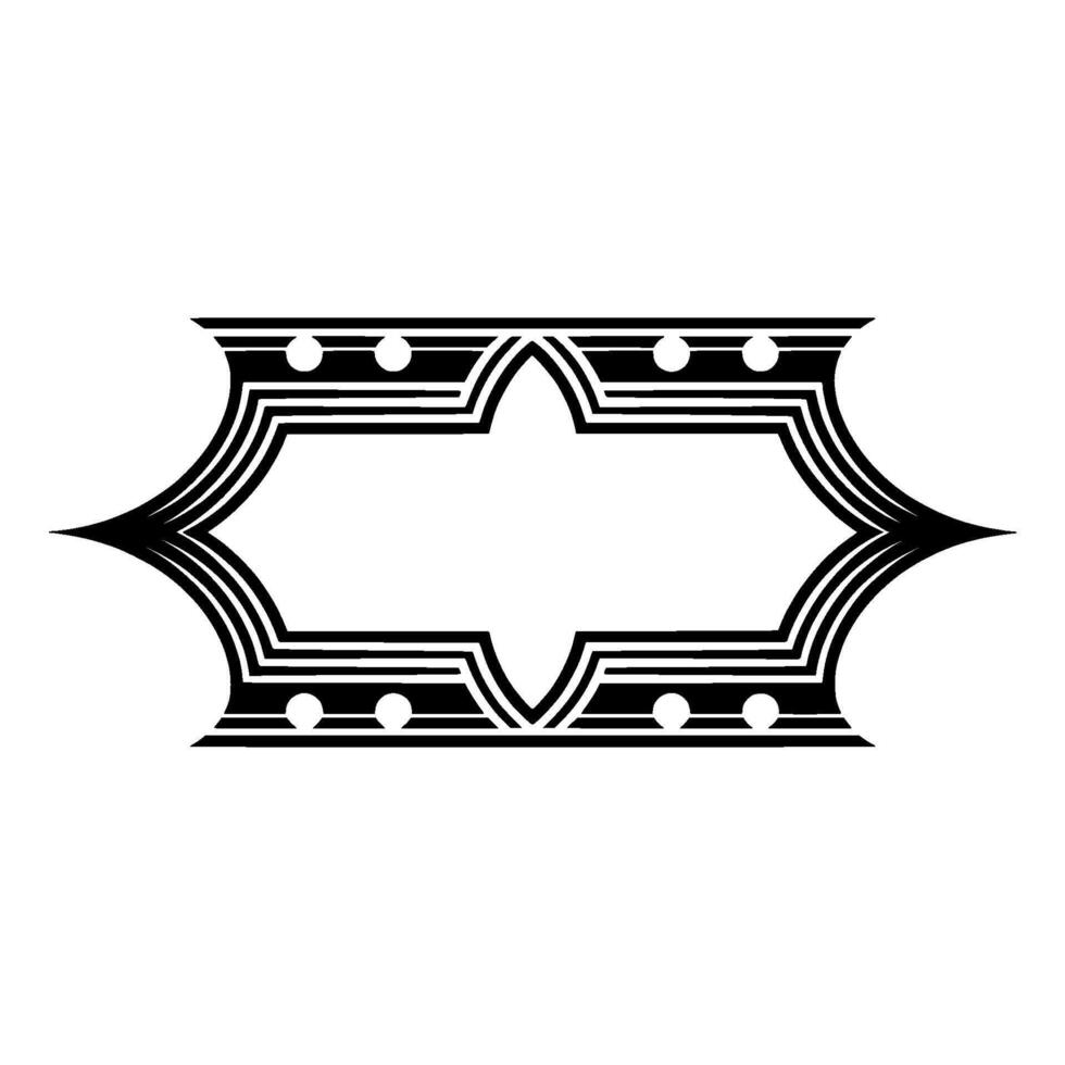 Art Deco Ornament, Geometric Frame, Minimalist vector