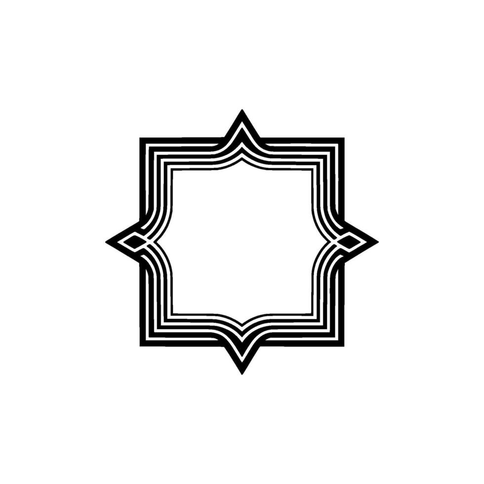 Geometric Starburst, Minimalist, Abstract Emblem vector