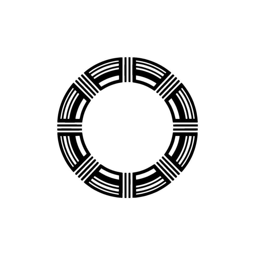 Geometric Circle Pattern, Minimalist, Modern Abstract vector