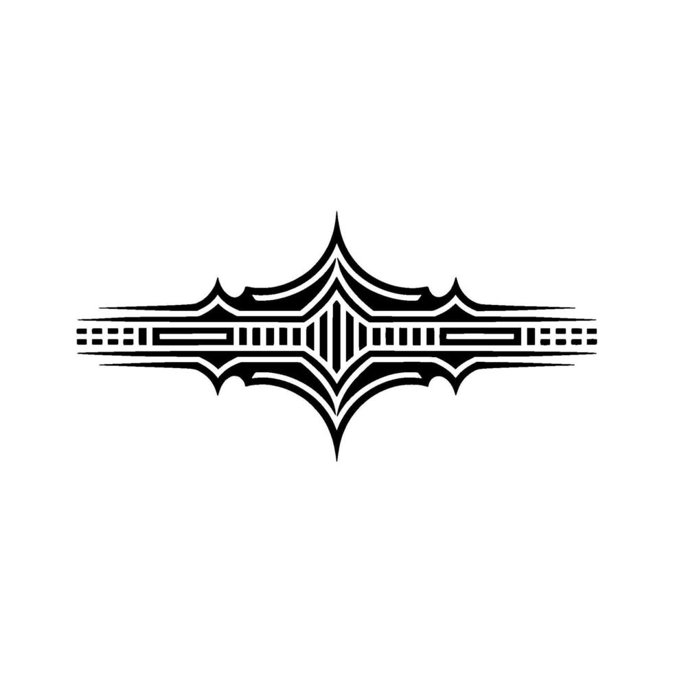 Geometric Tribal Ornament, Minimalist vector