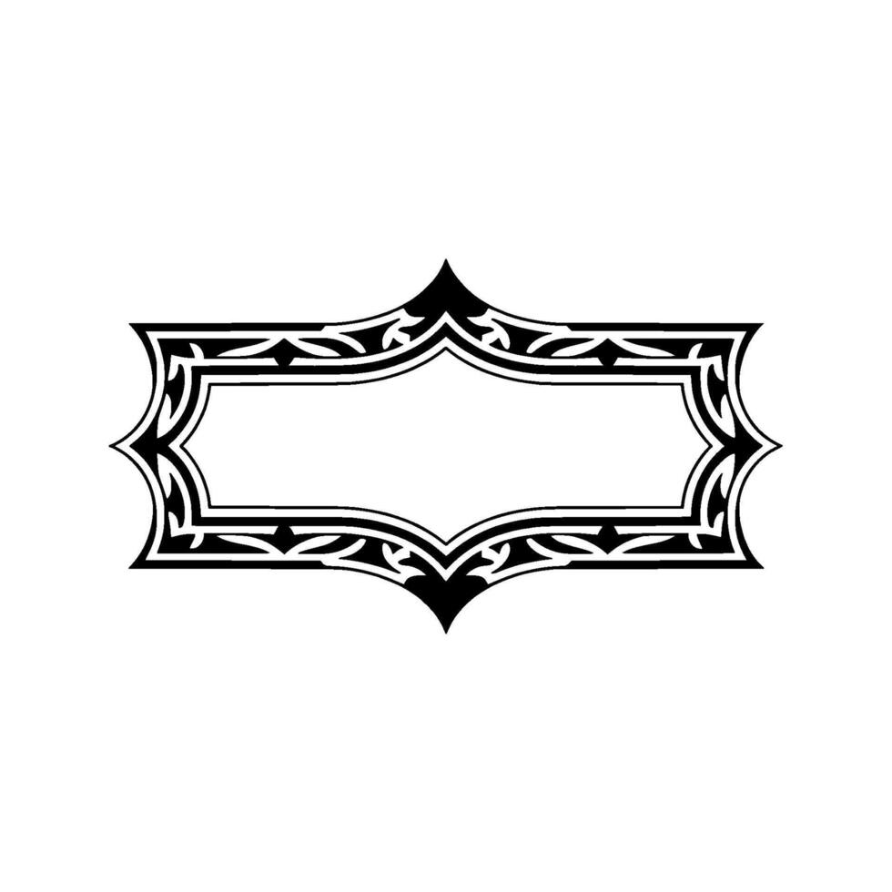 Intricate Ornamental Frame, Vintage Elegance, Ornamentation vector