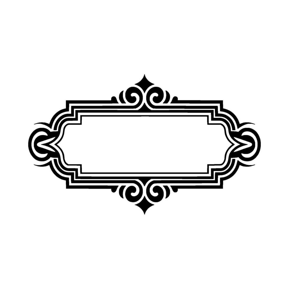 Elegant Decorative Frame, Vintage Style, Invitation vector