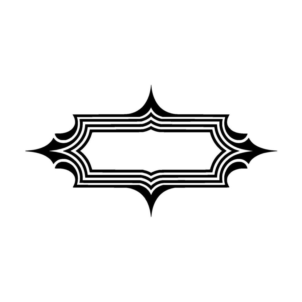 Elegant Deco Frame, Minimalist, Vintage Aesthetic, Geometric vector