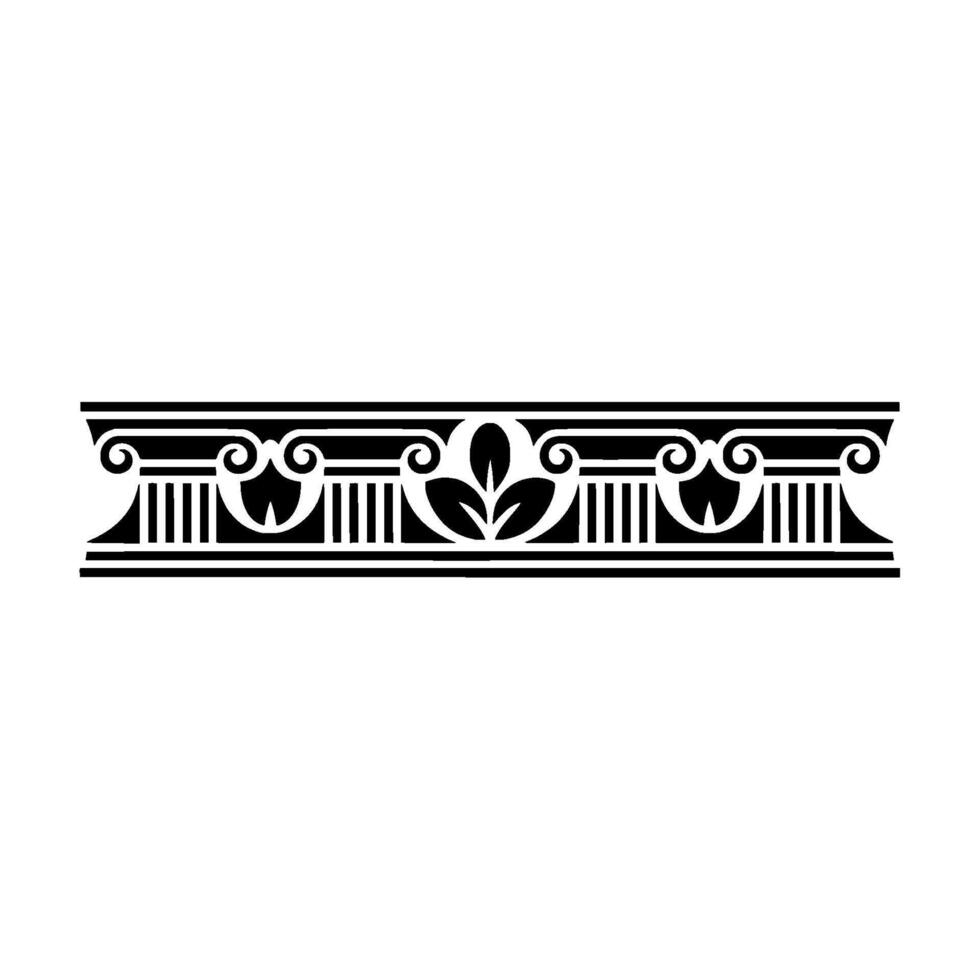 Elegant Classical Border, Decorative Element, Vintage vector