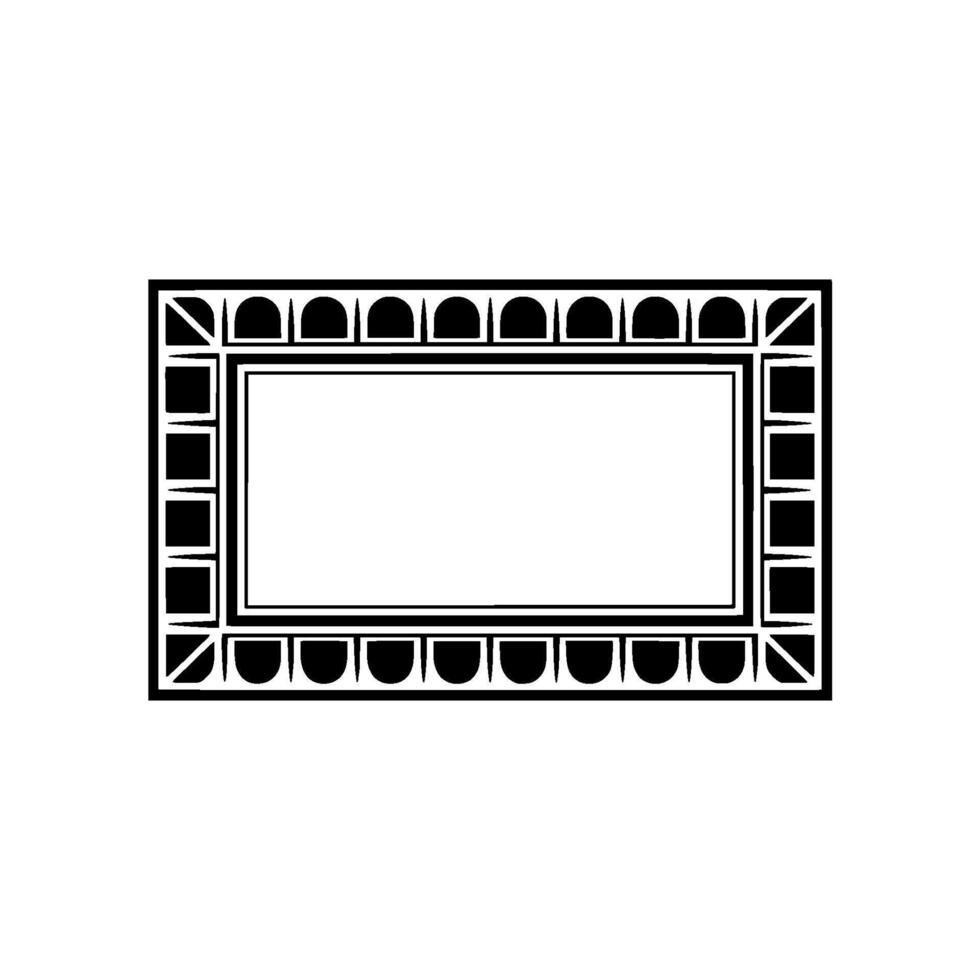Geometric Frame, Minimalist, Empty Canvas vector