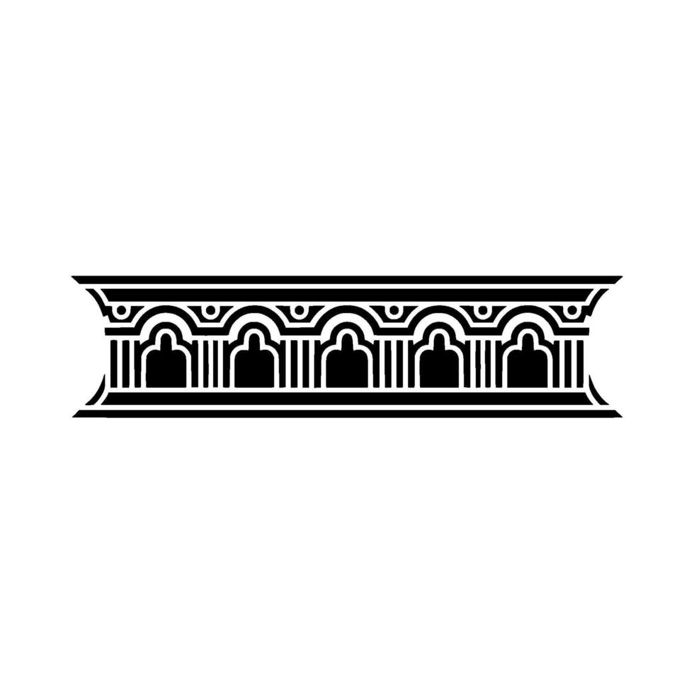 Classical Ornament Border, Elegant, Architectural Detail vector