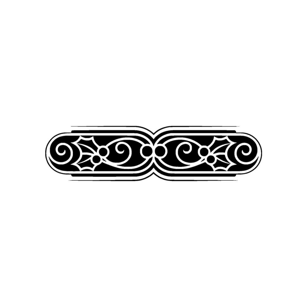 Intricate Ornamental Border, Vintage Style, Decorative Element vector
