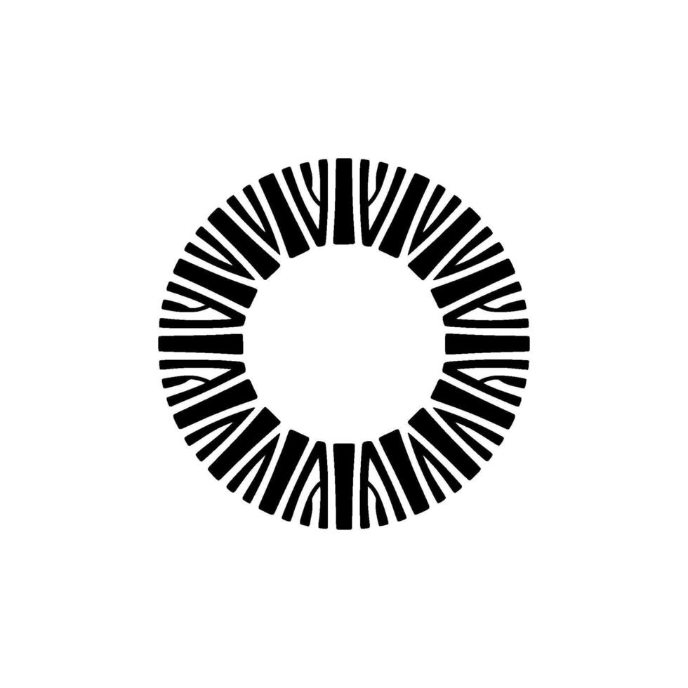 Abstract Radial Burst, Minimalist vector