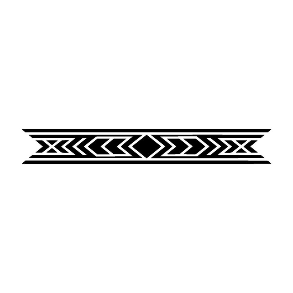 Geometric Tribal Border, Minimalist, Line vector