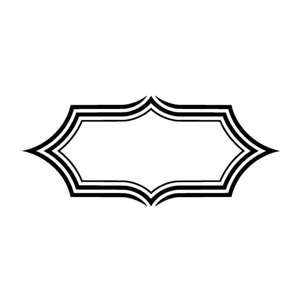 Elegant Deco Border, Minimalist, Vintage Style, Geometric vector