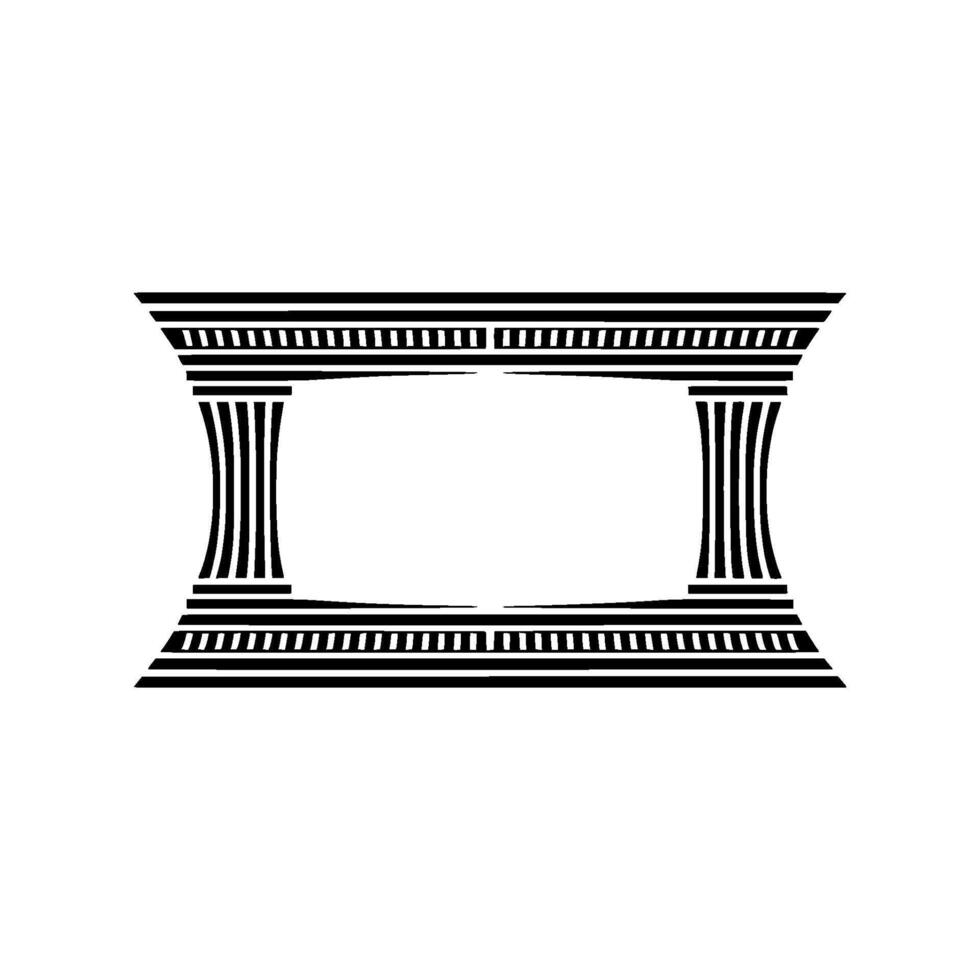 Elegant Classical Frame, Minimalist, Serene Backdrop vector