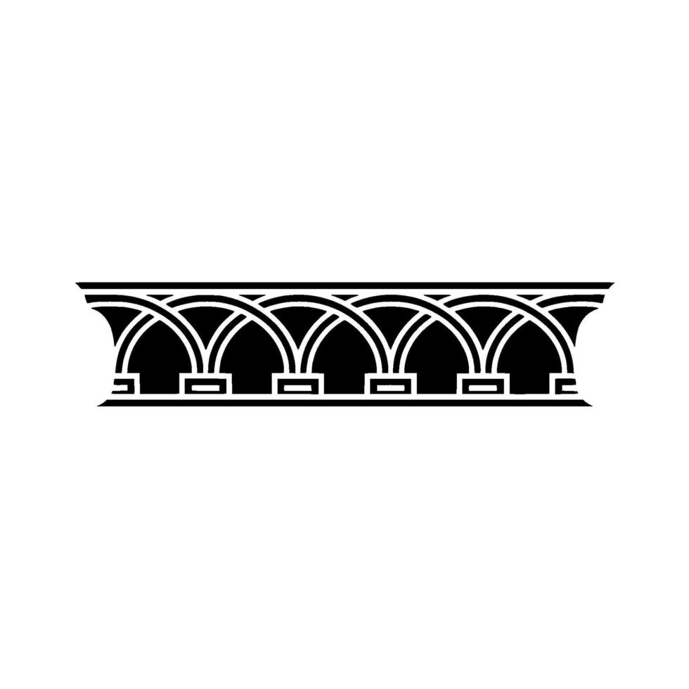 Art Deco Arch Motif, Elegant Border - Ornament vector