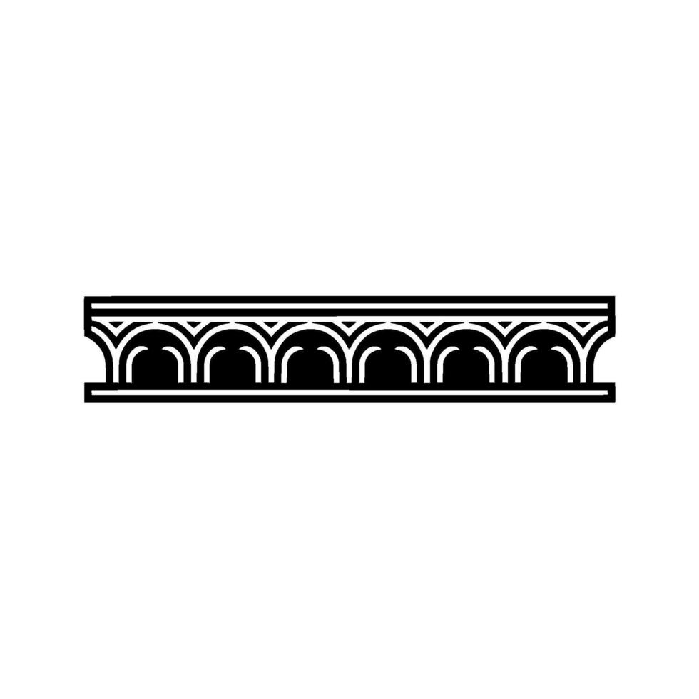 Art Deco Archway Border, Geometric Element vector