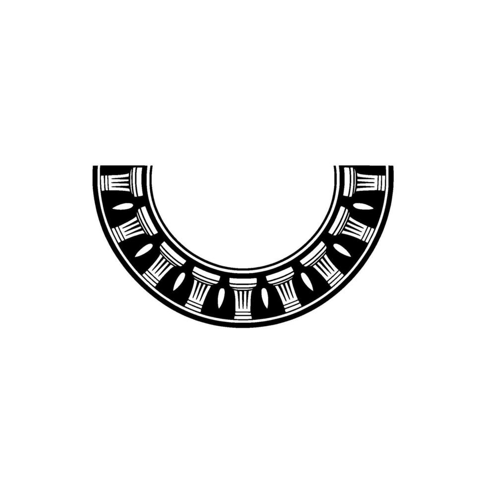 Stylized Archway, Classical Motif, Minimalist vector