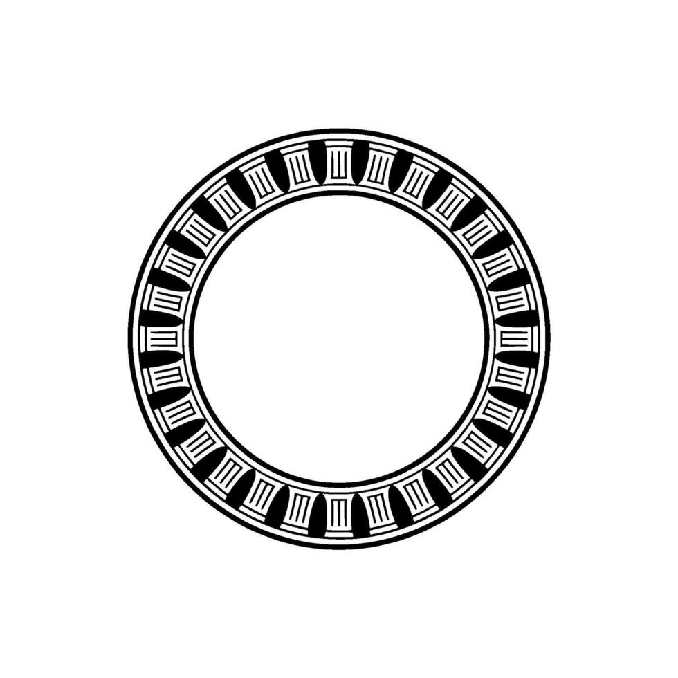 Geometric Border, Classical Motif, Minimalist vector