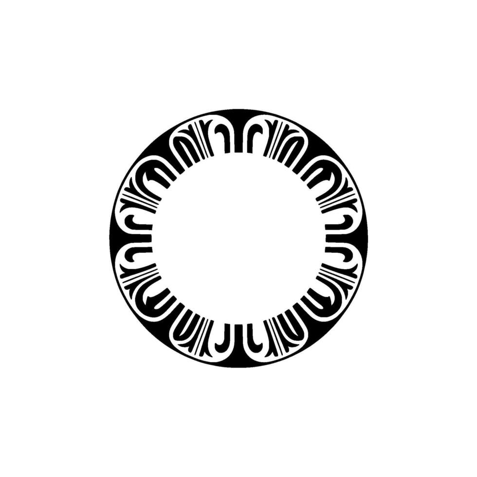 Intricate Circular Ornament, Minimalist, Circle vector