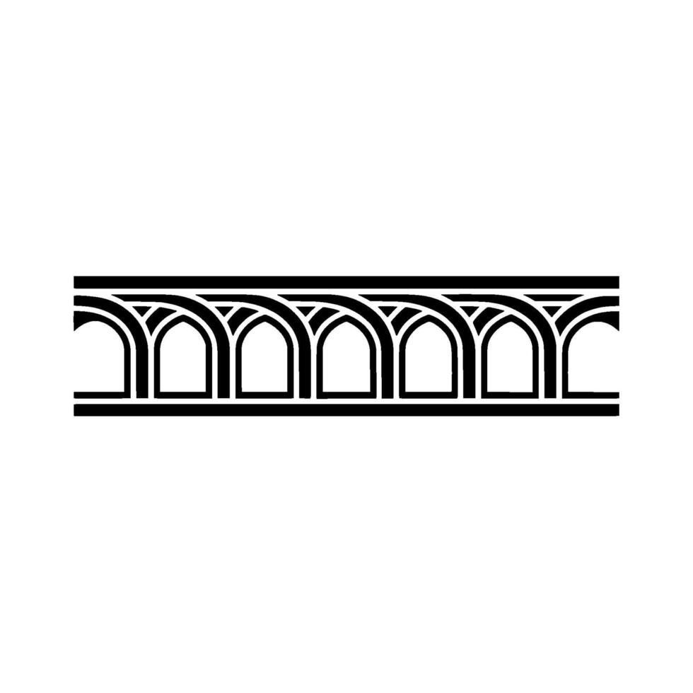 Art Deco Archway Border, Elegant Element, Arch vector