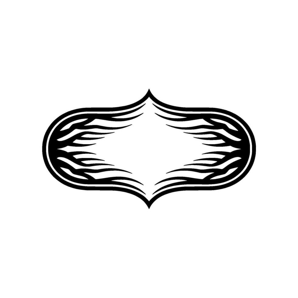 Tribal Ornament, Elegant Border, Minimalist vector