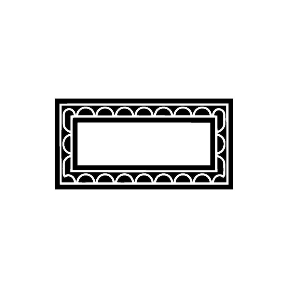 Geometric Frame, Minimalist, Elegant Outline, Abstract vector