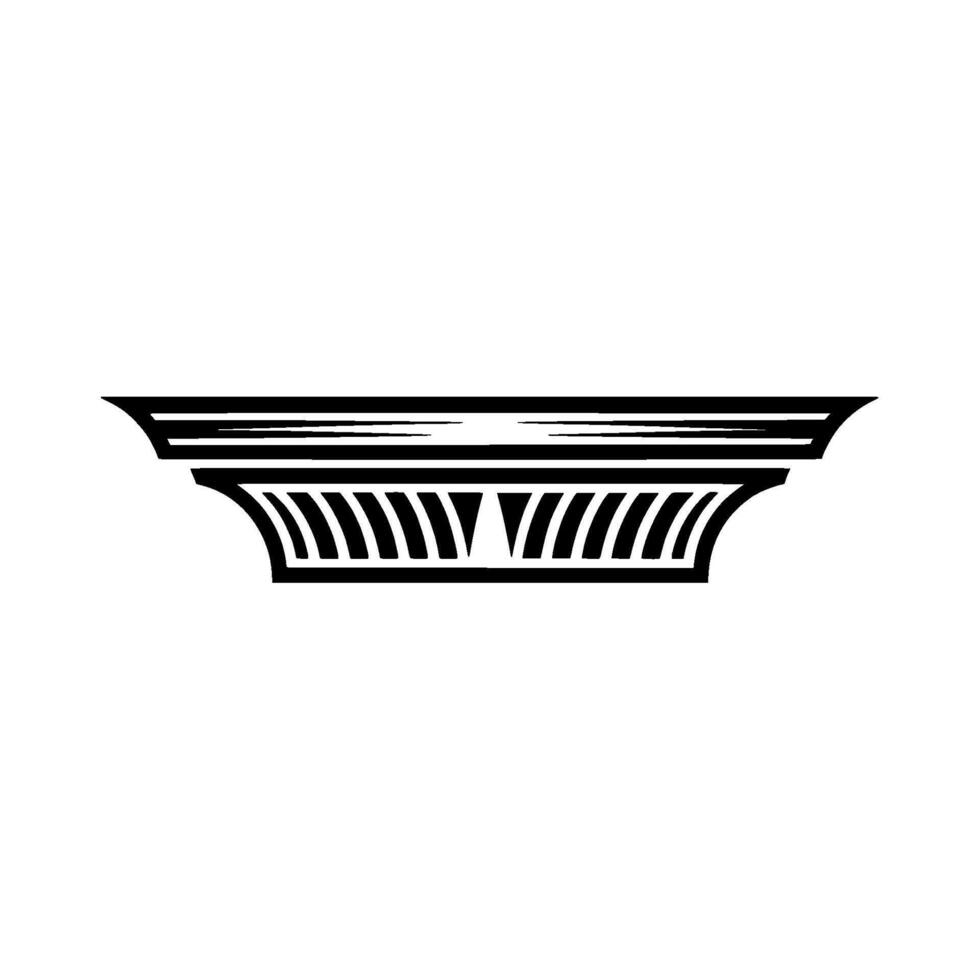 Classical Capital Detail, Minimalist vector