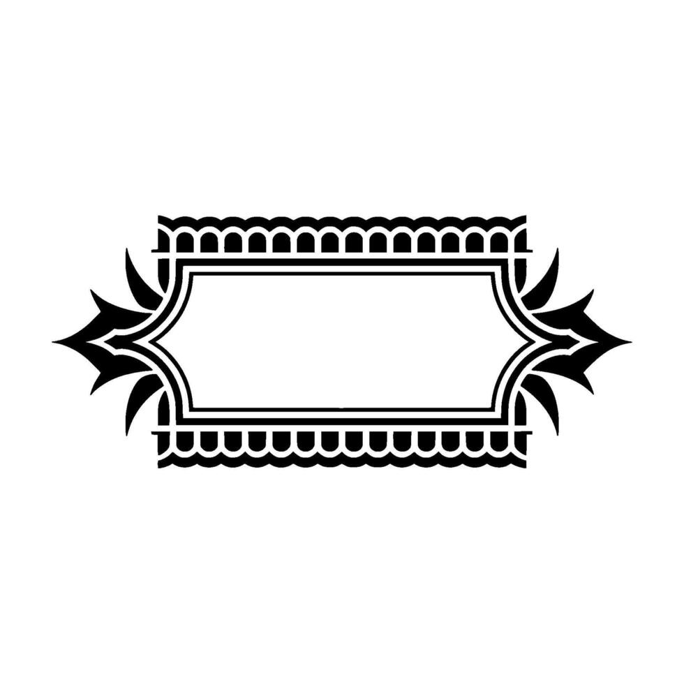 Art Deco Frame, Elegant Border, Vintage, Decorative Element, Ornamentation vector