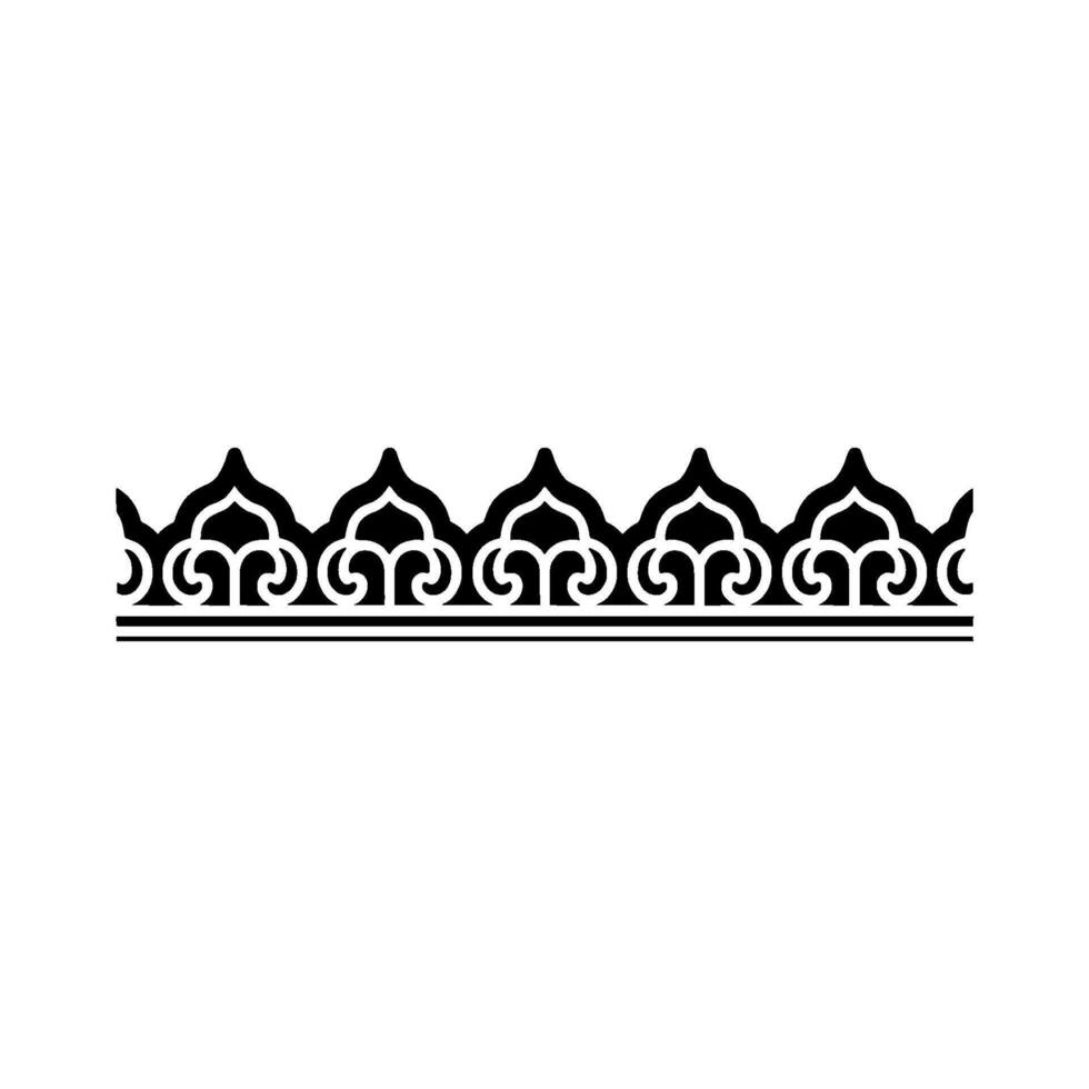 Intricate Islamic Border, Elegant Ornamentation, Decorative Trim vector