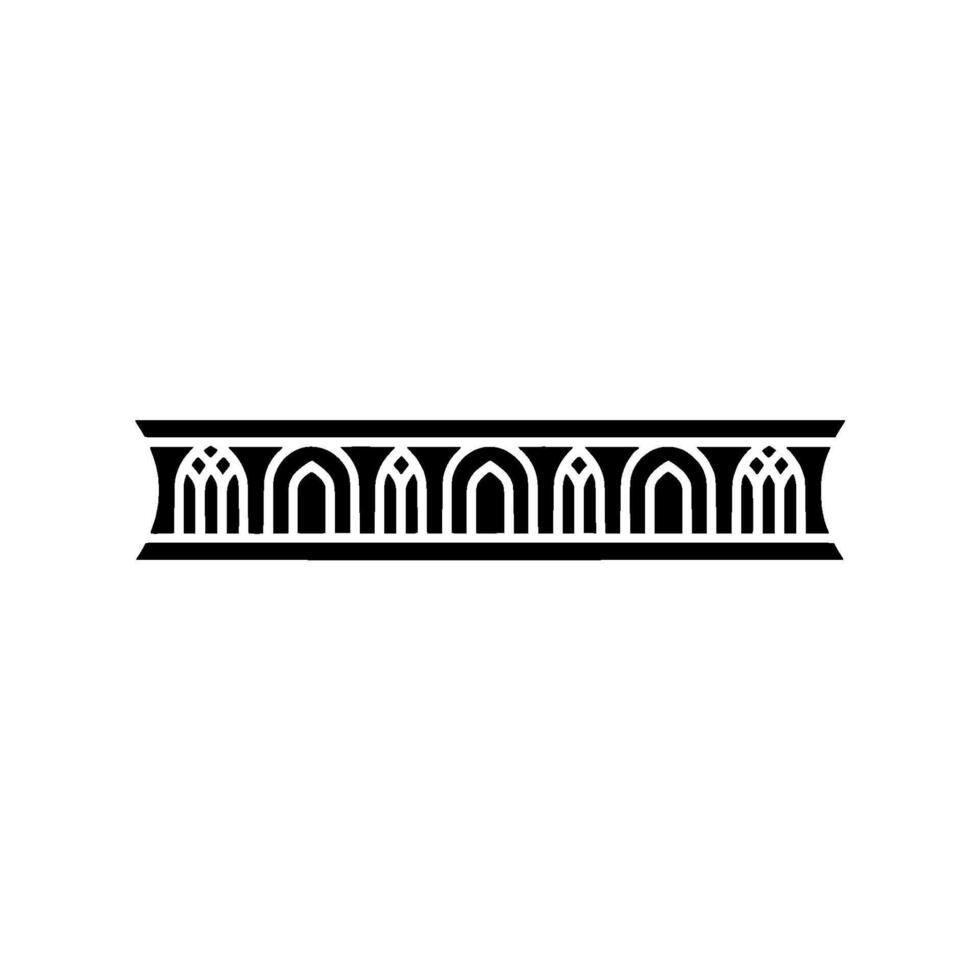 Art Deco Linear Ornamentation, Minimalist vector