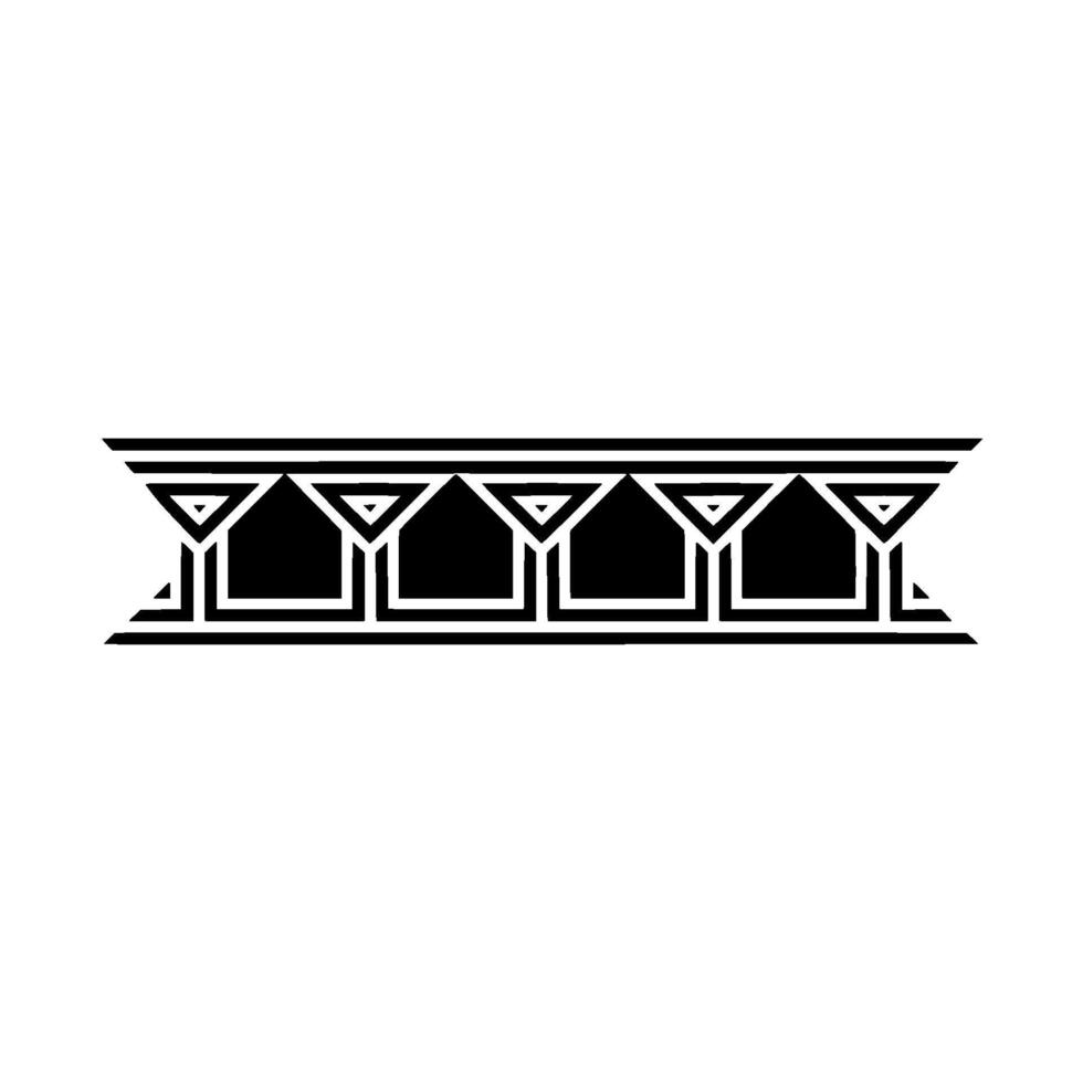 Geometric Deco Border, Minimalist, Architecture vector