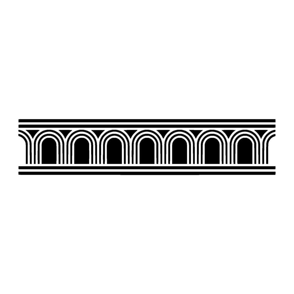 Art Deco Archway Border, Geometric - Pattern vector