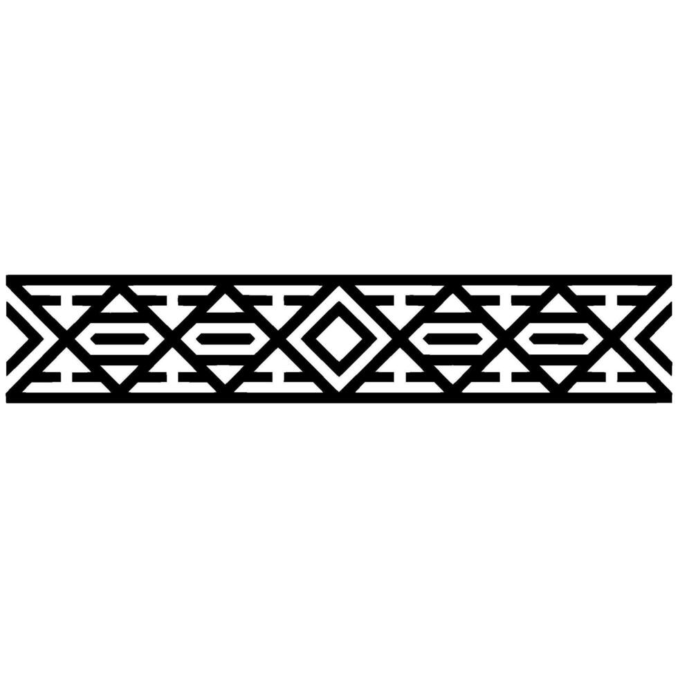Geometric Border, Stylized Pattern, Minimalist, Linear vector