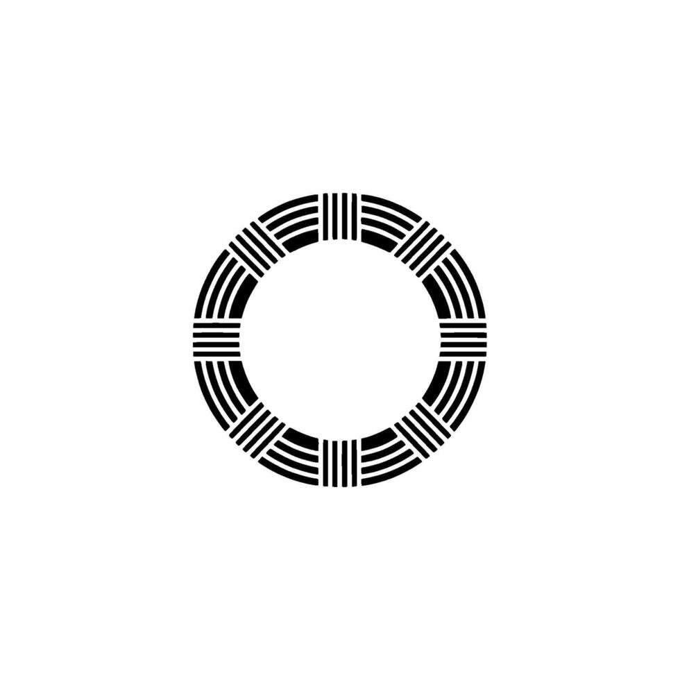Minimalist Circular Emblem, Geometric Harmony, Modern vector