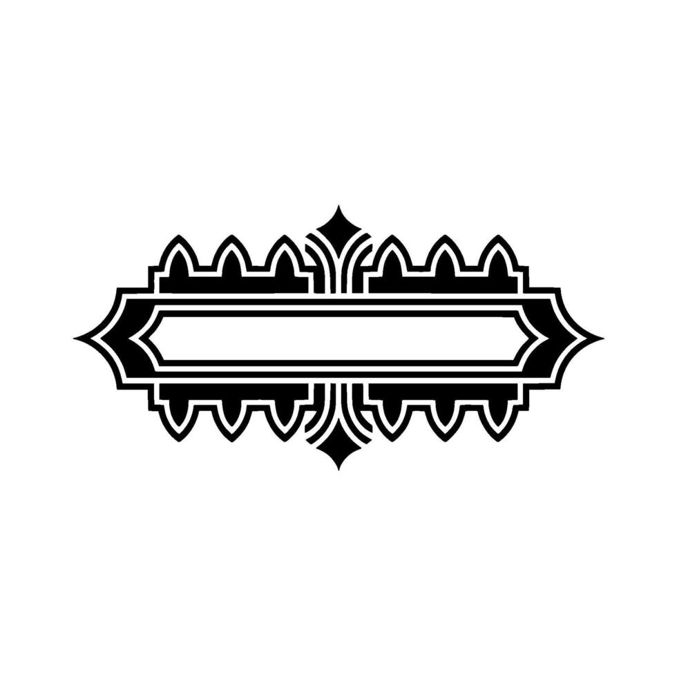 Art Deco Border Element, Elegant, Vintage Style - Ornament vector