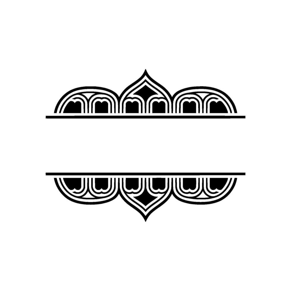 Art Deco Border Elements, Elegant Division, Minimalist vector