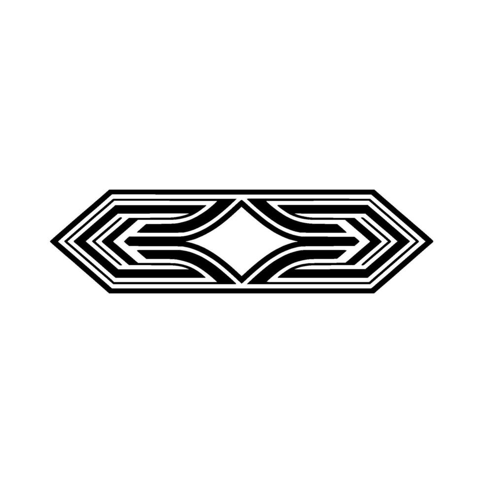 Geometric Deco Emblem, Minimalist, Elegant Pattern vector
