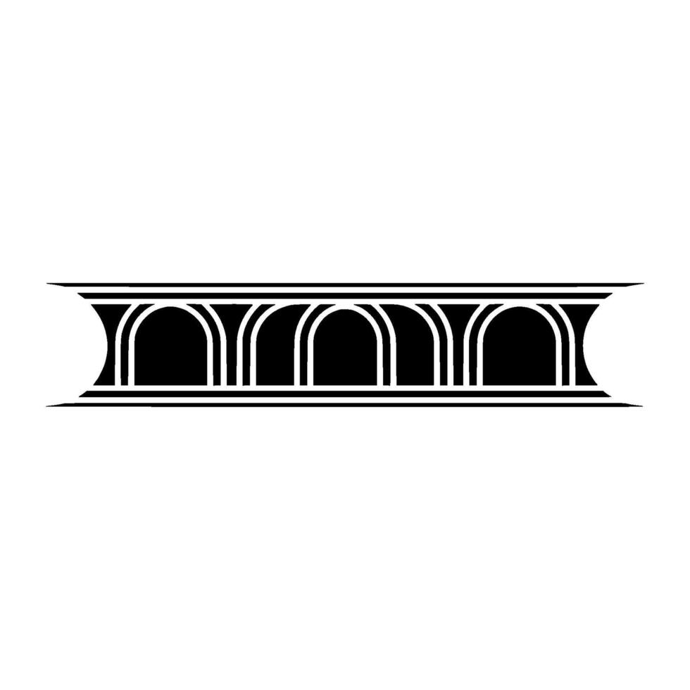 Art Deco Archway, Minimalist, Geometric Ornamentation - Arch vector