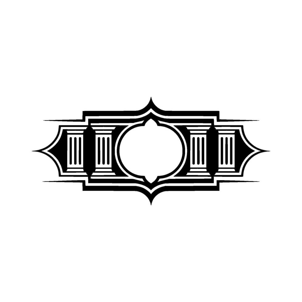 Art Deco Ornament, Geometric, Vintage Elegance, Symmetry vector